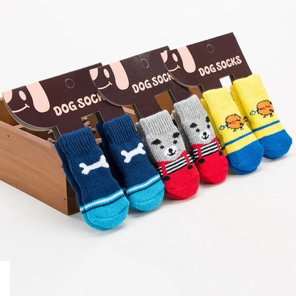 Socks for dogs 4pcs Anti Slip