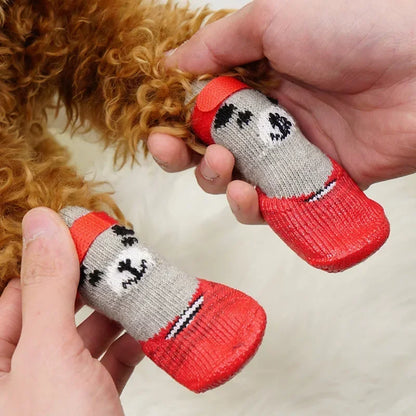 Chaussettes imperméabilisées pour chiens 4pcs