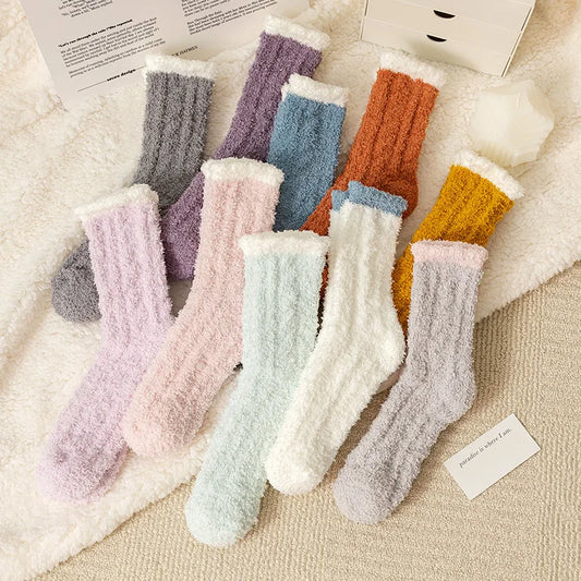 5 Pack Women Fuzzy Socks