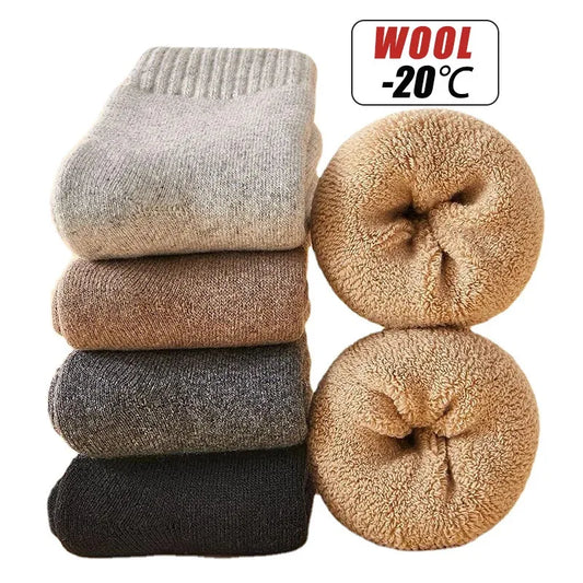 Pack de 4 calcetines de lana cálidos