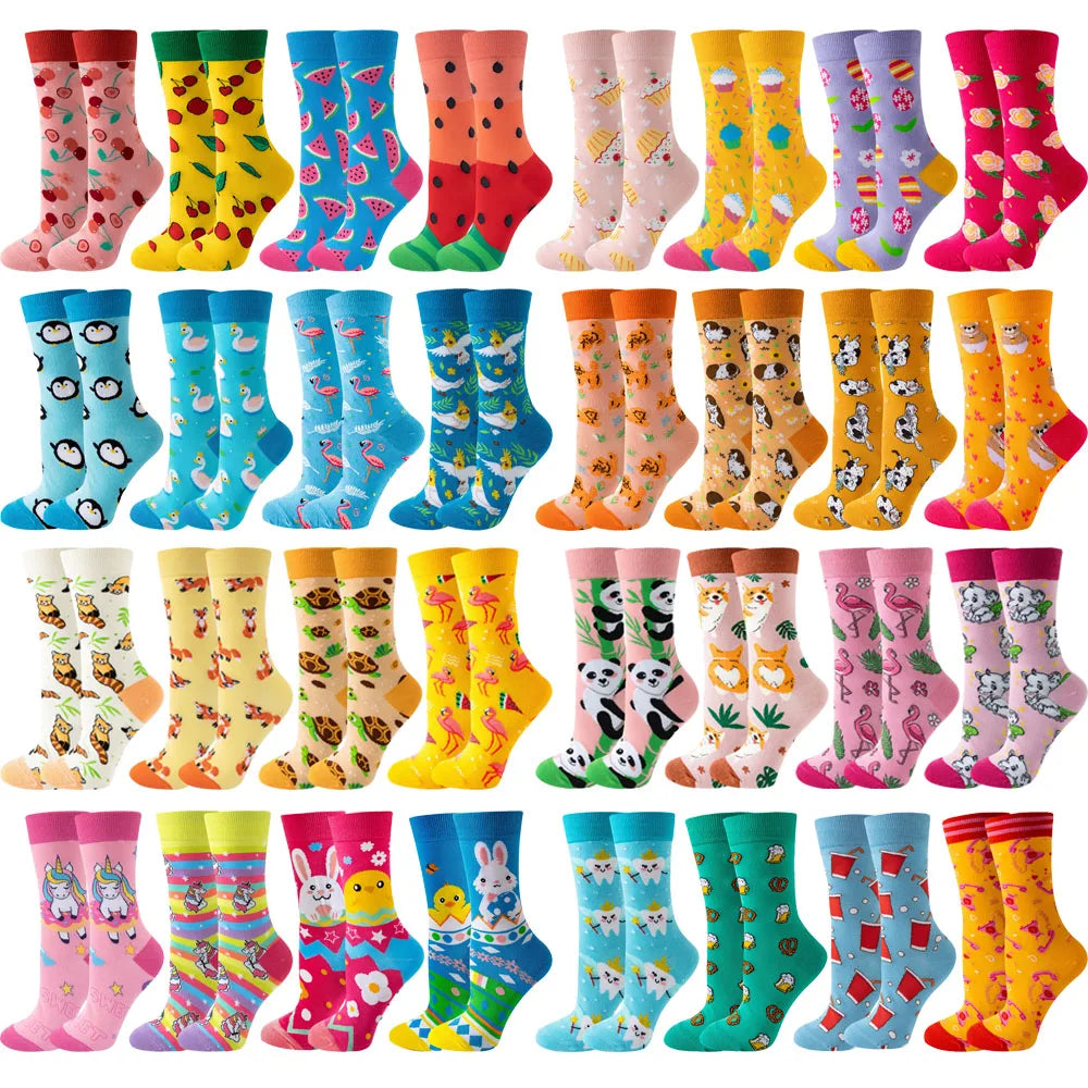 Pack de 4 calcetines veraniegos coloridos