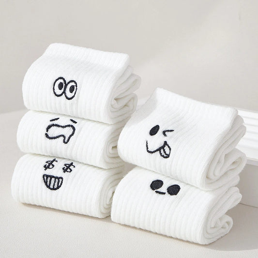 5 Pack Different Faces Socks